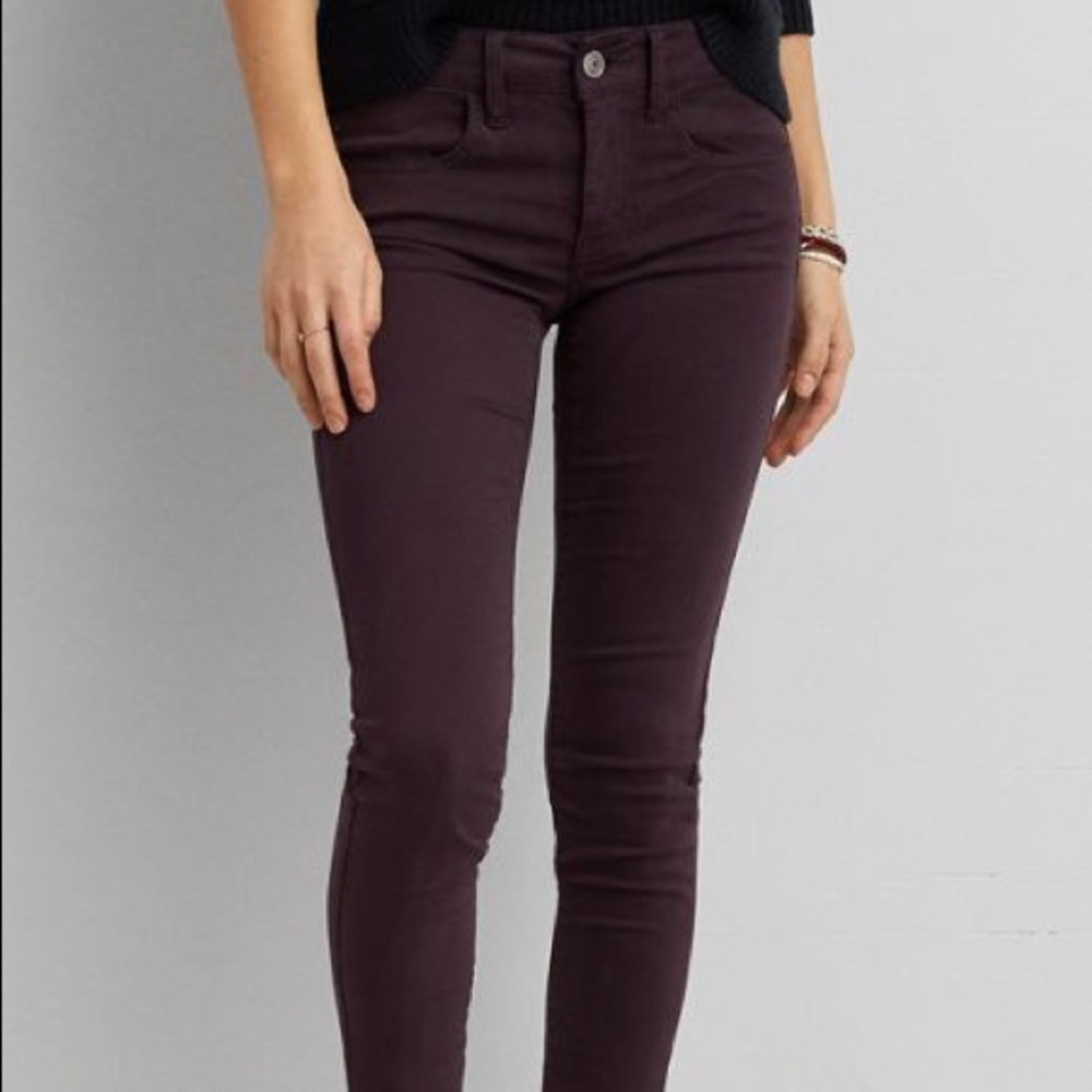 American Eagle Purple Jeggings